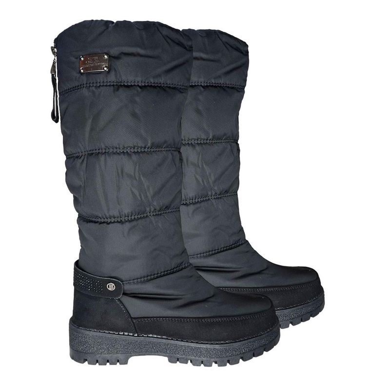 Bota Invernal Acolchada Negra Comodidad y Estilo 7531-1