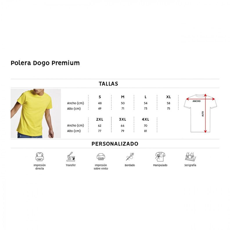 Polera De Algodón Unisex Manga Corta Dogo Premium - Gris-3