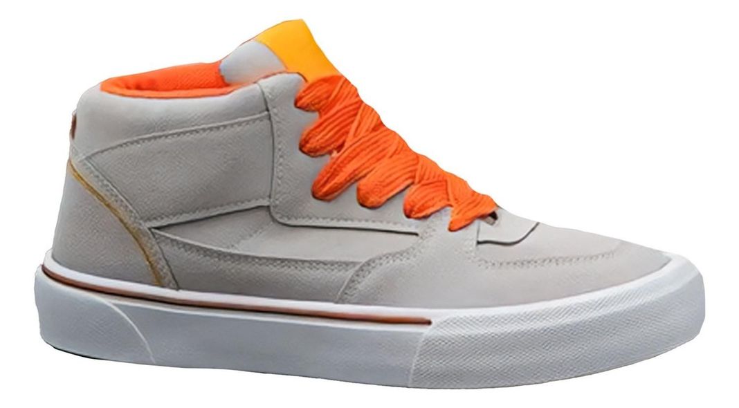 Zapatillas Hombre Modelo Skater Caña Alta Gris 7645-0
