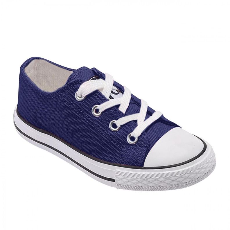 Zapatilla Infantil De lona Urbana Casual - Azul - 7193-1