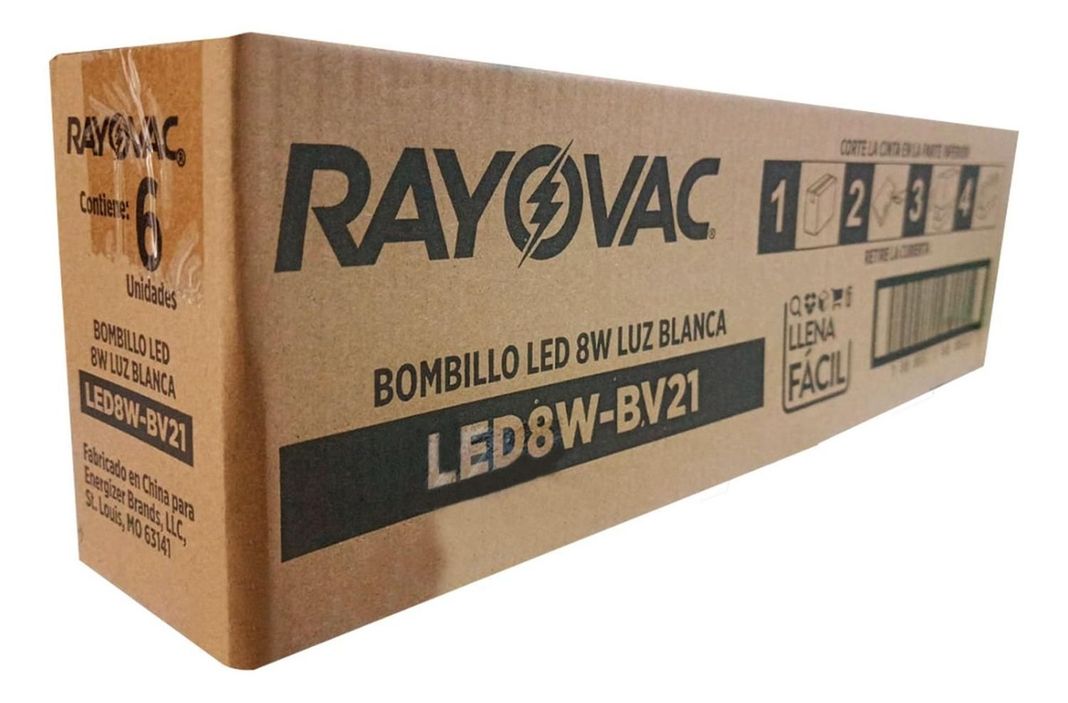 Rayovac Ampolleta Led Luz 8w 750 Lumenes Pack 6 Unidades-0