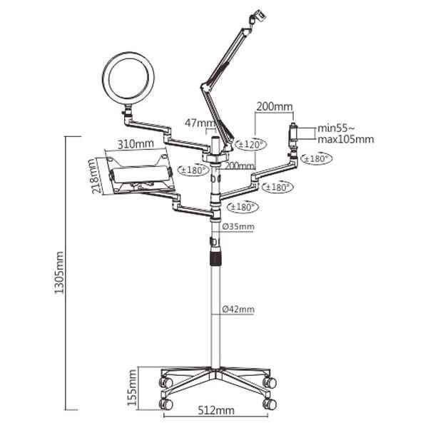 Estudio Multisoporte pedestal - TODO EN 1 -1