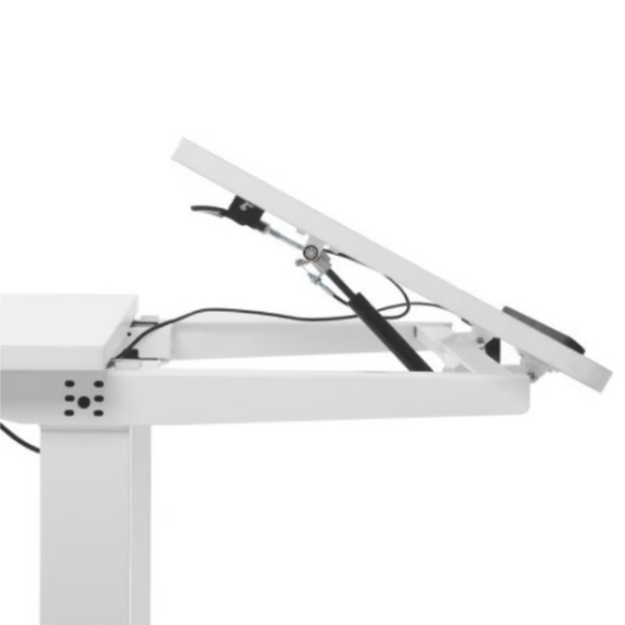 Escritorio Eléctrico Blanco Elevable e Inclinable-3