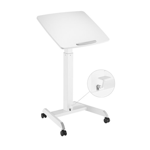 Escritorio Portátil Elevable Blanco-0