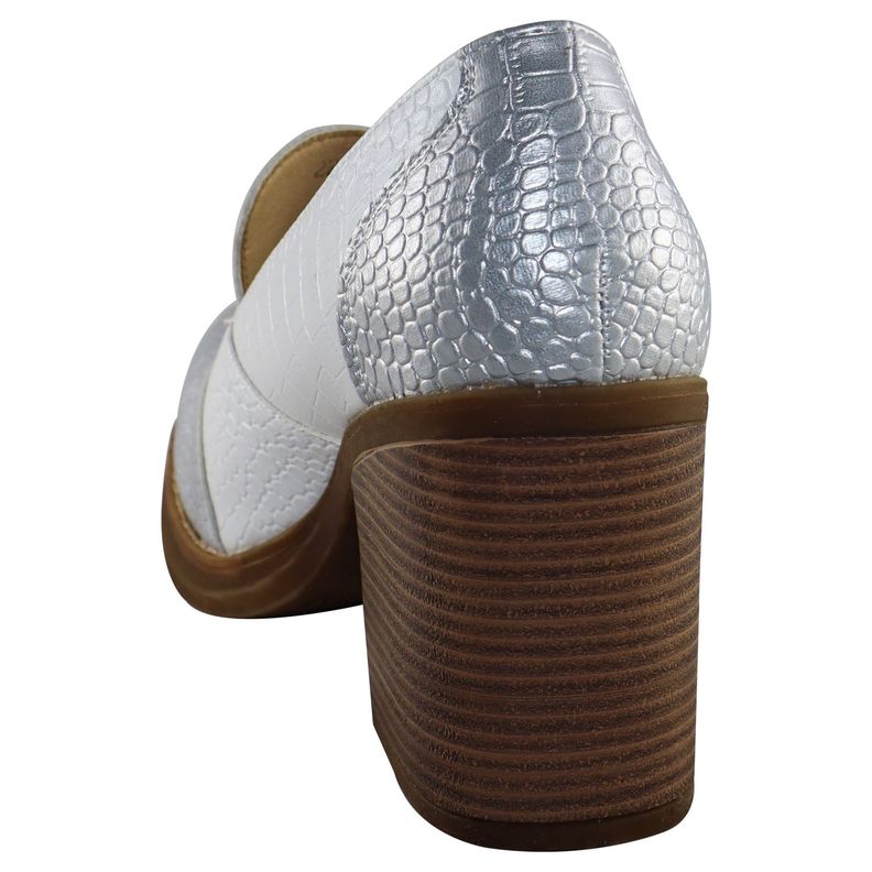 Botin alto Croco scales Blanco-2