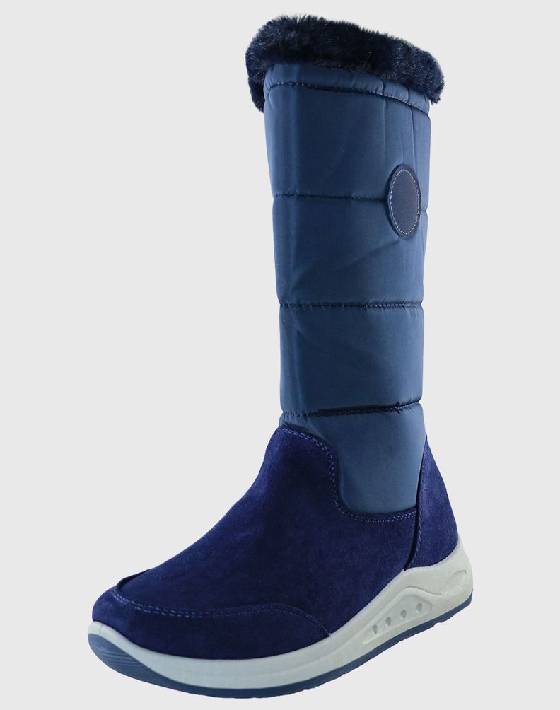 Bota media pierna parka Azul Danicolle-0