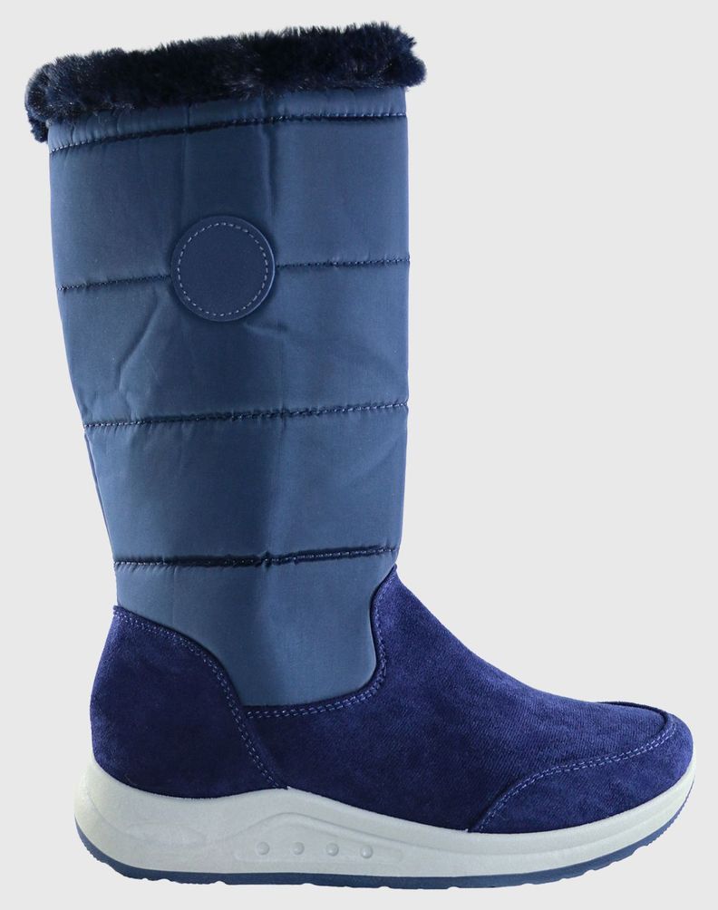 Bota media pierna parka Azul Danicolle-1
