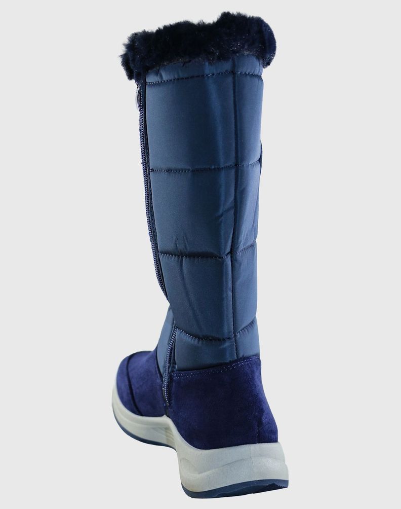 Bota media pierna parka Azul Danicolle-3