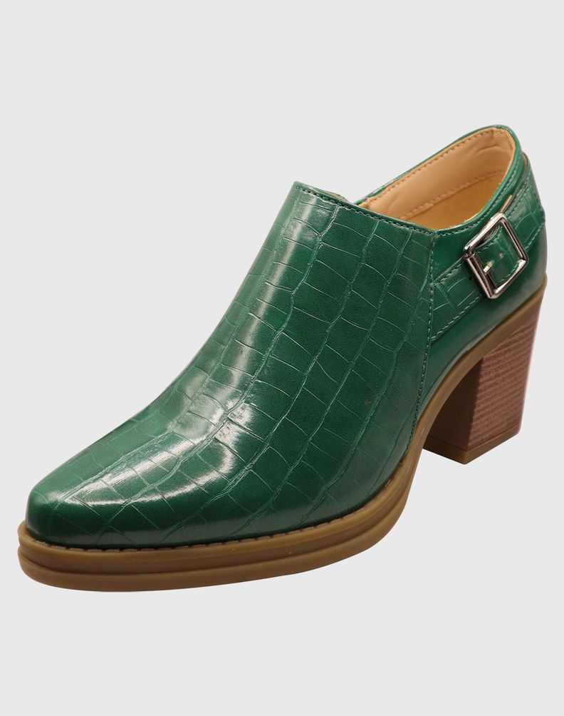 Botin hebilla Verde-0
