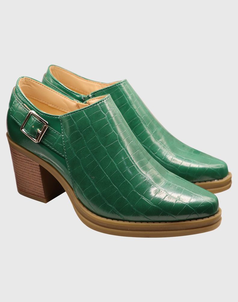 Botin hebilla Verde-1