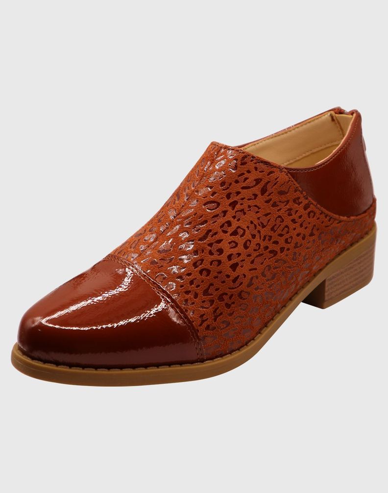Mocasin animal print Café-0