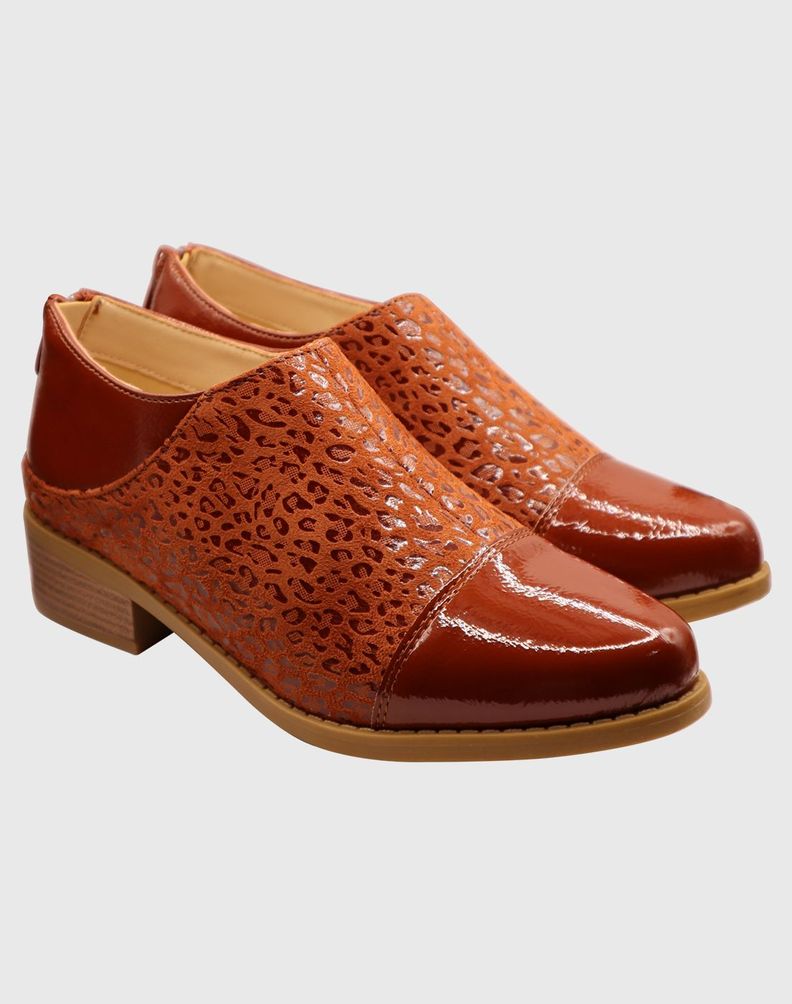 Mocasin animal print Café-1