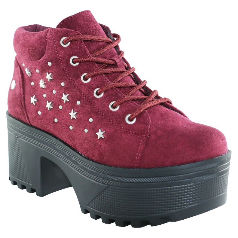 Botin Estrella Alto Rojo Danicolle-0