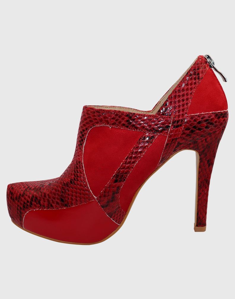 Botin taco aguja Rojo-2