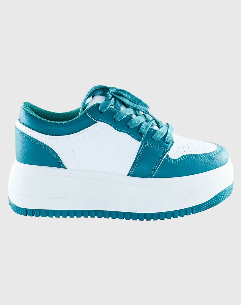 Zapatilla skate urbana Verde Danicolle-1