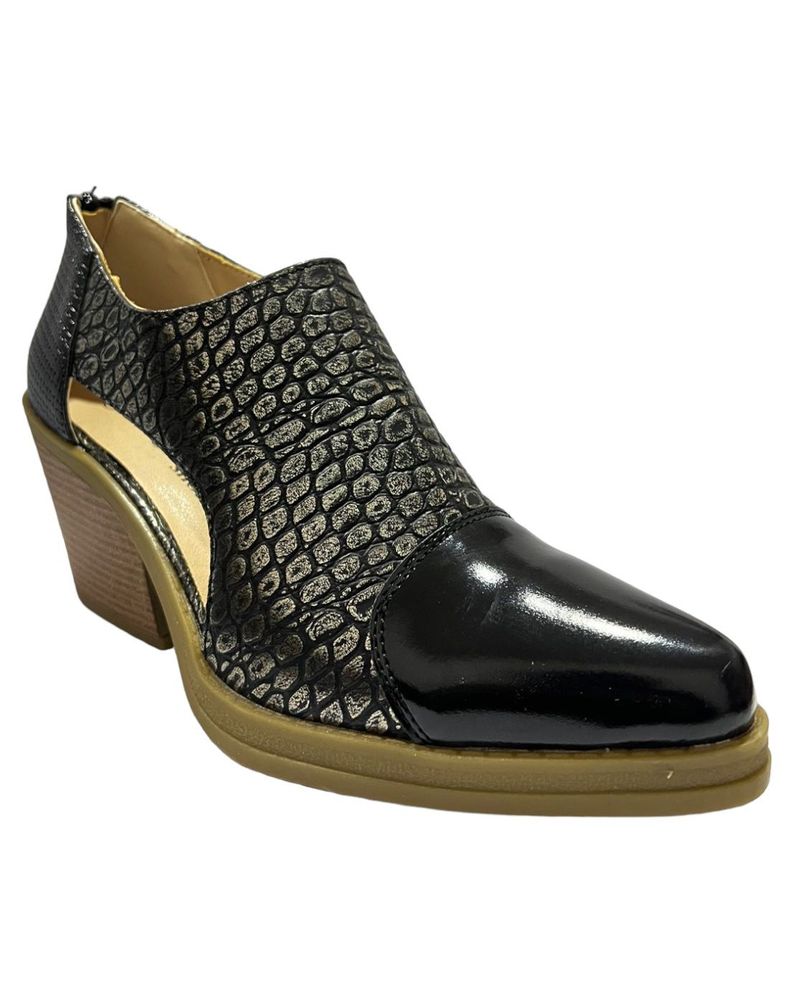 Botin low opening Negro/Dorado-0
