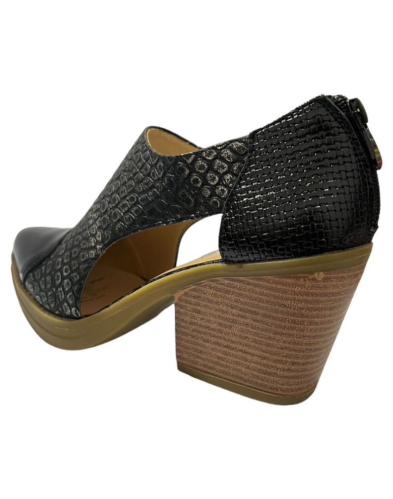 Botin low opening Negro/Dorado-4
