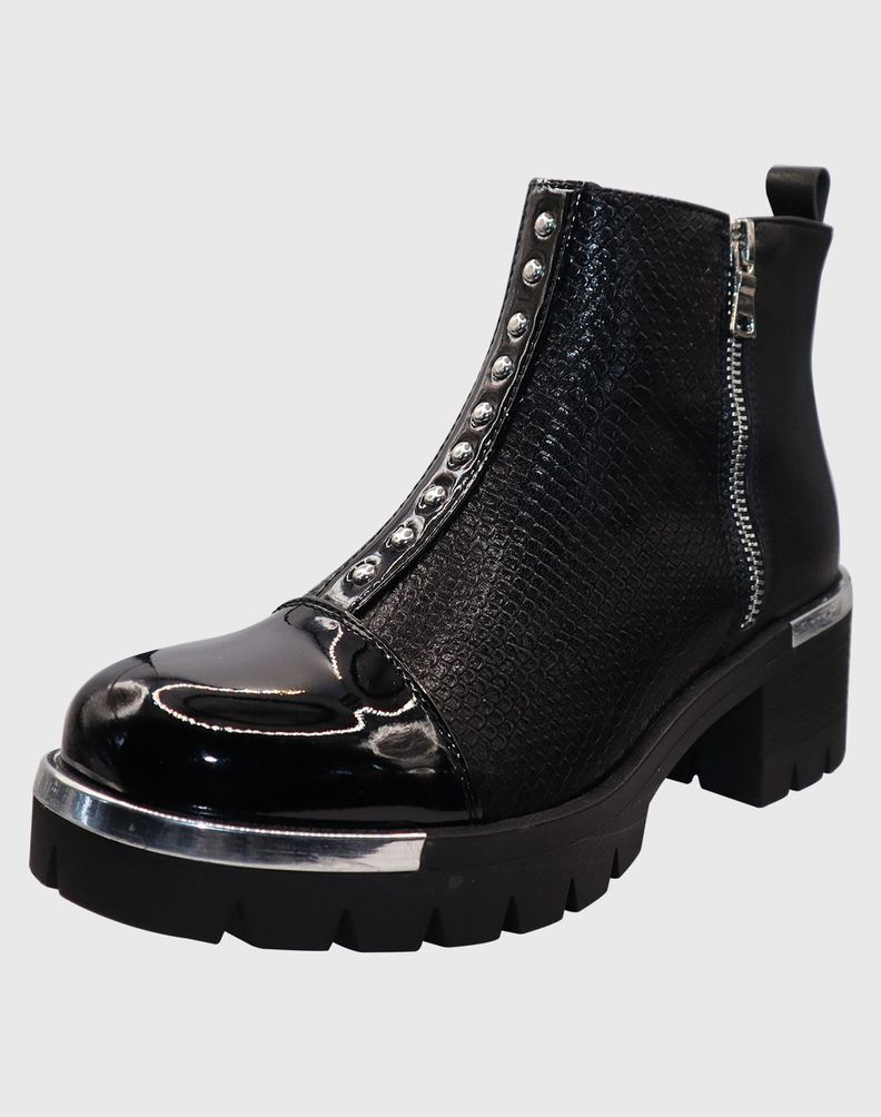 Botin Negro tri elasticado-0