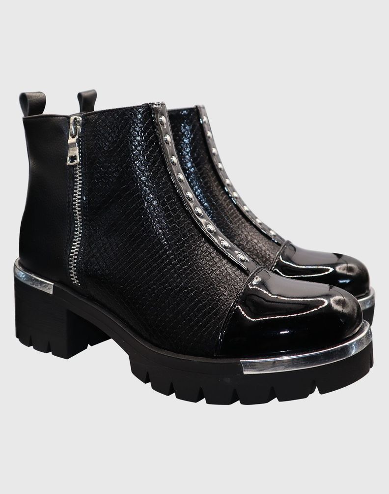 Botin Negro tri elasticado-1
