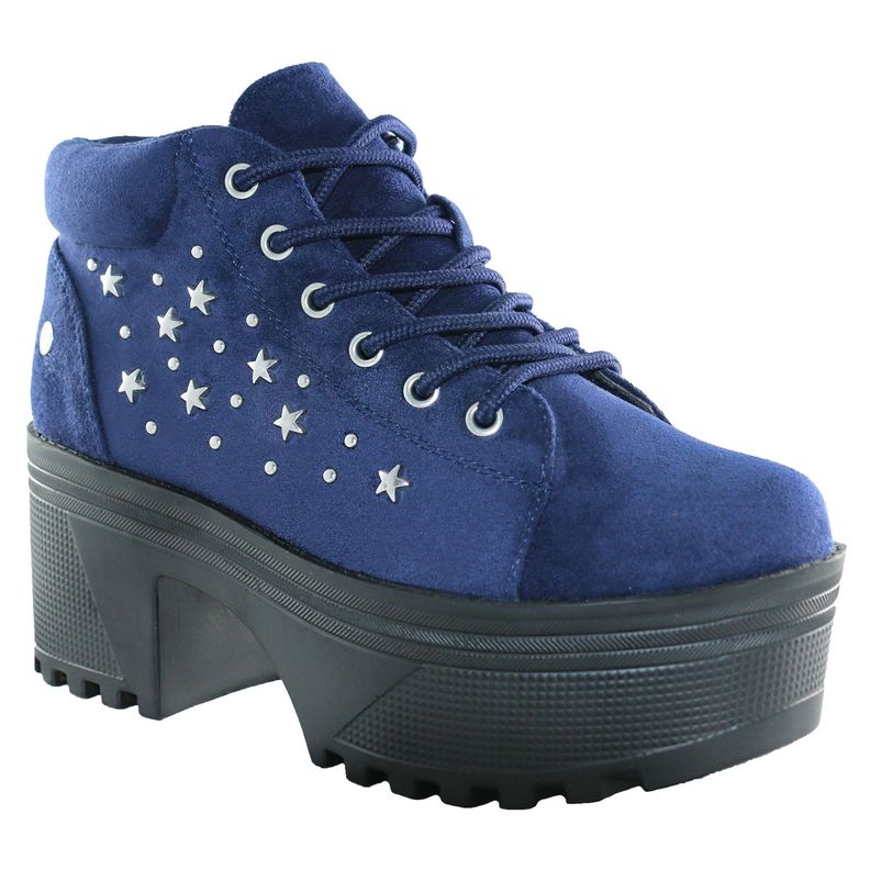 Botin Estrella Alto Azul Danicolle-0