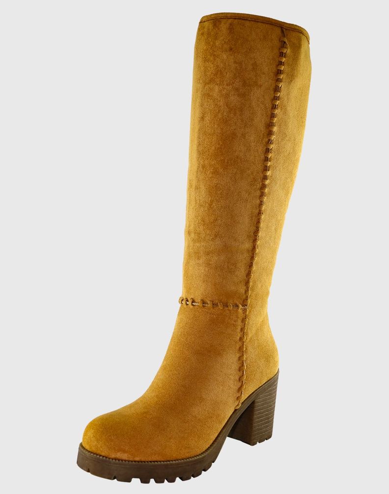 Bota Sgamuza Costuras  Camel Danicolle-0