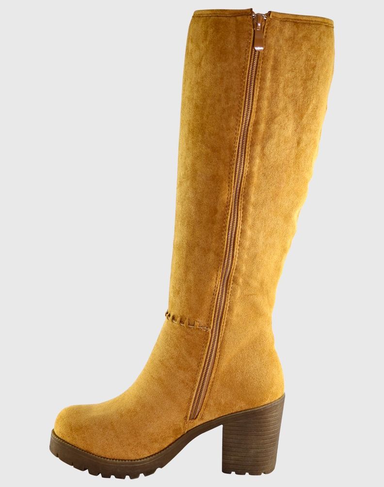 Bota Sgamuza Costuras  Camel Danicolle-2