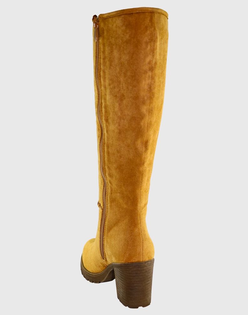 Bota Sgamuza Costuras  Camel Danicolle-3