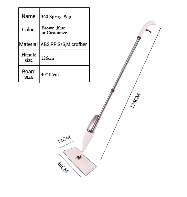 Mopa con Pulverizador de Limpieza Profunda -5