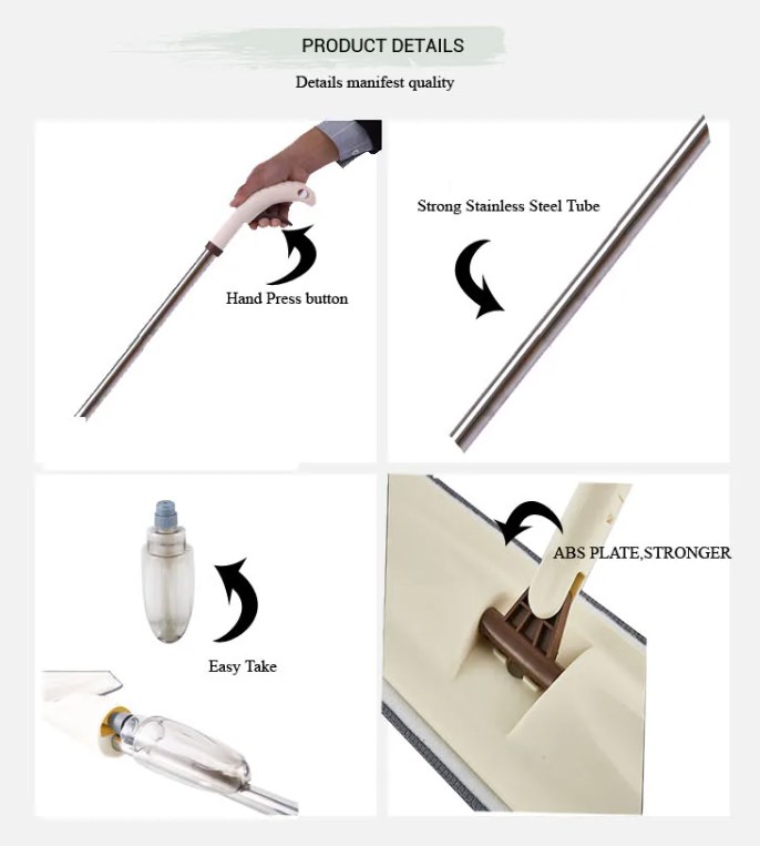 Mopa con Pulverizador de Limpieza Profunda -7