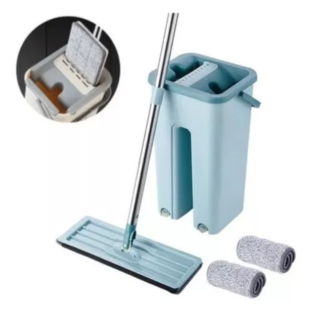 Mopa Y Cubo De Limpieza Ergonómico Lavado Y Secado-3