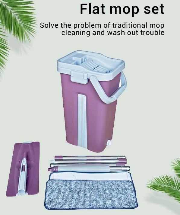 Mopa Y Cubo De Limpieza Ergonómico Lavado Y Secado-7