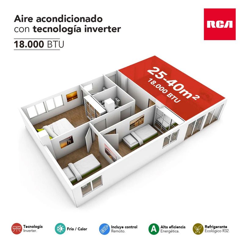 Aire acondicionado Split Muro Inverter 18000 BTU/hr-3