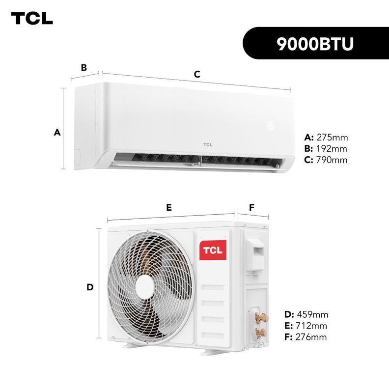 Aire Acondicionado Split Muro Inverter BreezeIN 9000 BTU WIFI-6