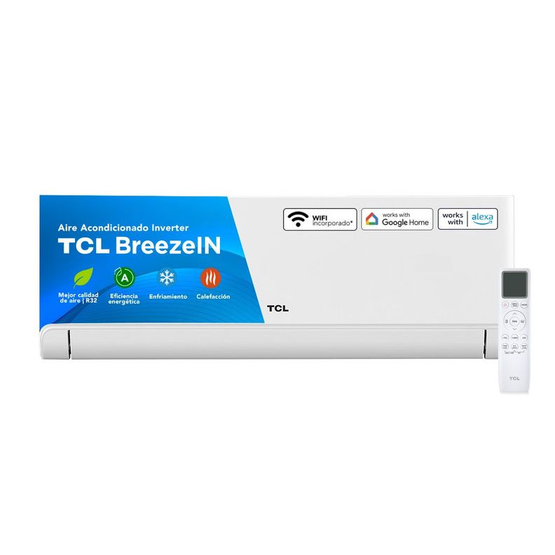 Aire Acondicionado Split Muro Inverter BreezeIN 9000 BTU WIFI-0