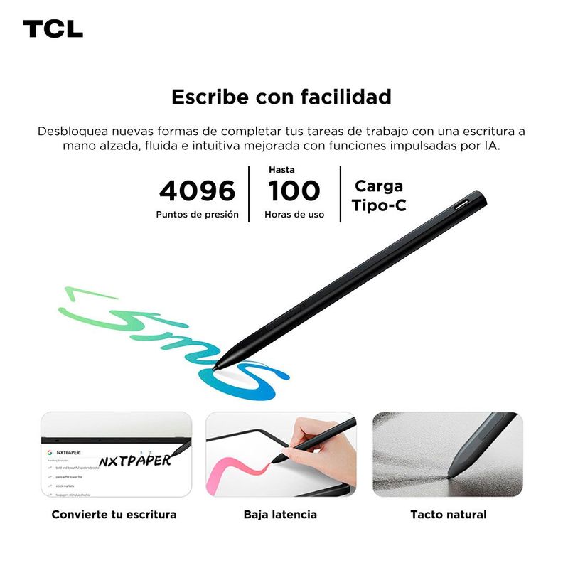 Tablet TCL NXTPAPER 11 Plus 256GB + Lápiz + Flip Case-6