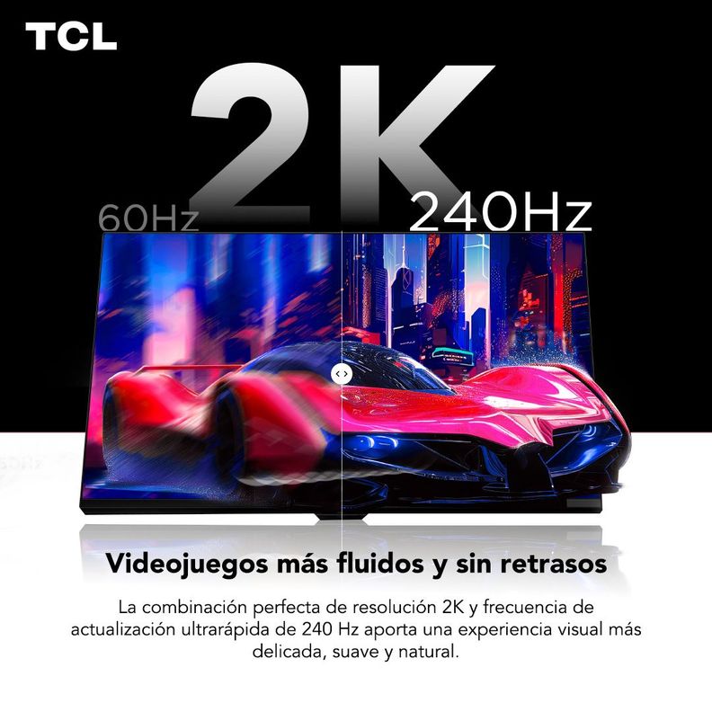 Monitor Gamer TCL 27" R73Q 240Hz HDR QD-MiniLED 1ms-4