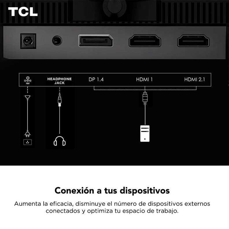 Monitor Gamer TCL 27" R73Q 240Hz HDR QD-MiniLED 1ms-7