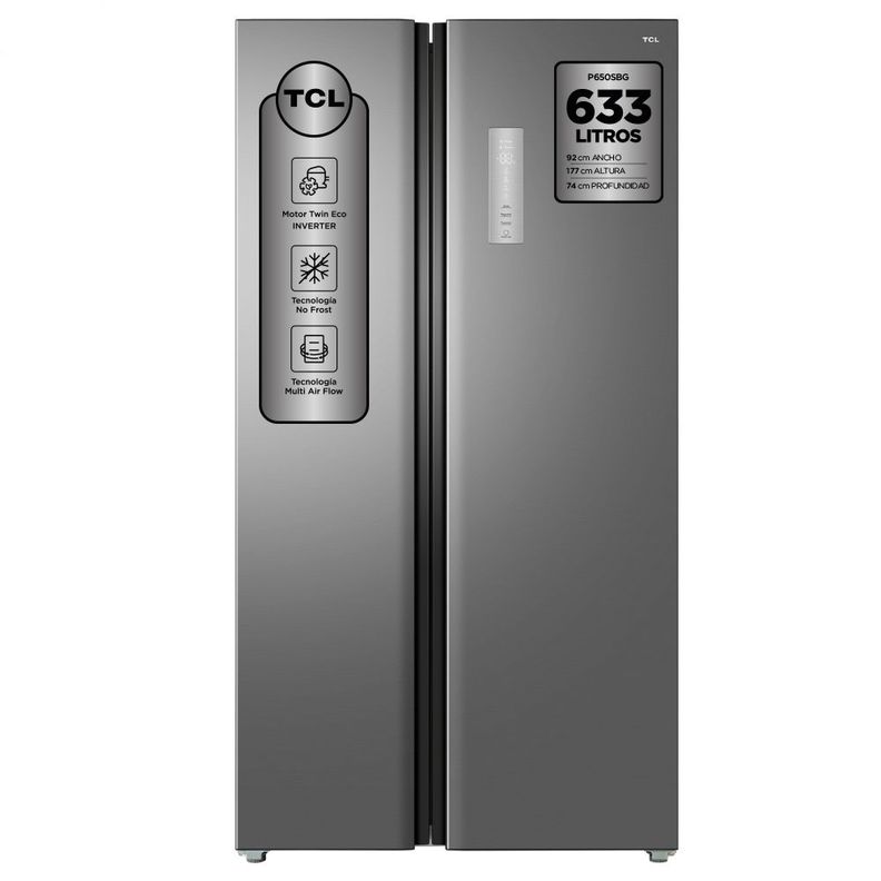 Refrigerador Side by Side No Frost 633L P650SBG Gris