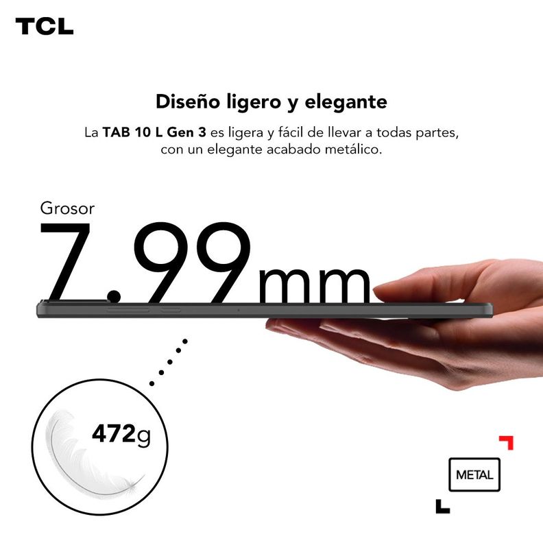 Tablet TCL TAB 10L Gen3 64GB + 4GB RAM-4
