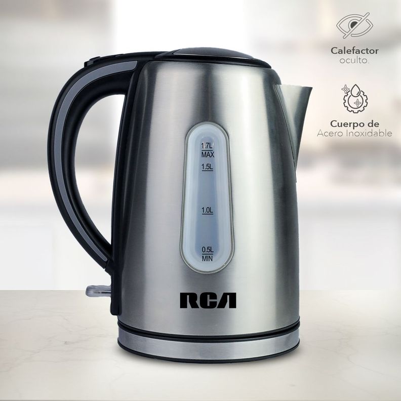 Hervidor Electrico Inox RCA RH-300K 1,7 L-3