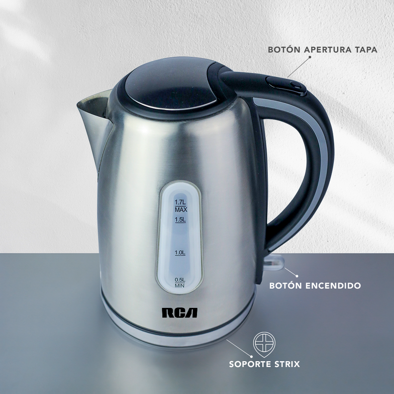 Hervidor Electrico Inox RCA RH-300K 1,7 L-5
