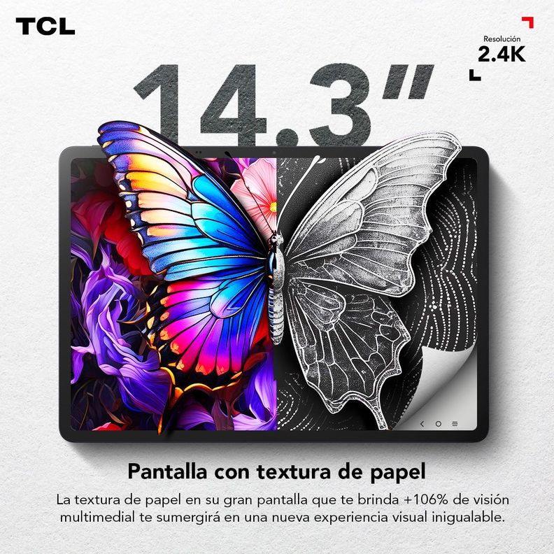 Tablet TCL NXTPAPER 14 256GB + Lápiz + Flip Case-2