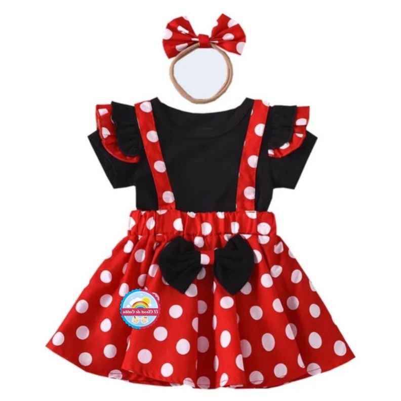 Disfraz De Minnie Rojo Para Bebe-0