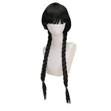 Peluca Disfraz Merlina- Merlina Locos Addams-1