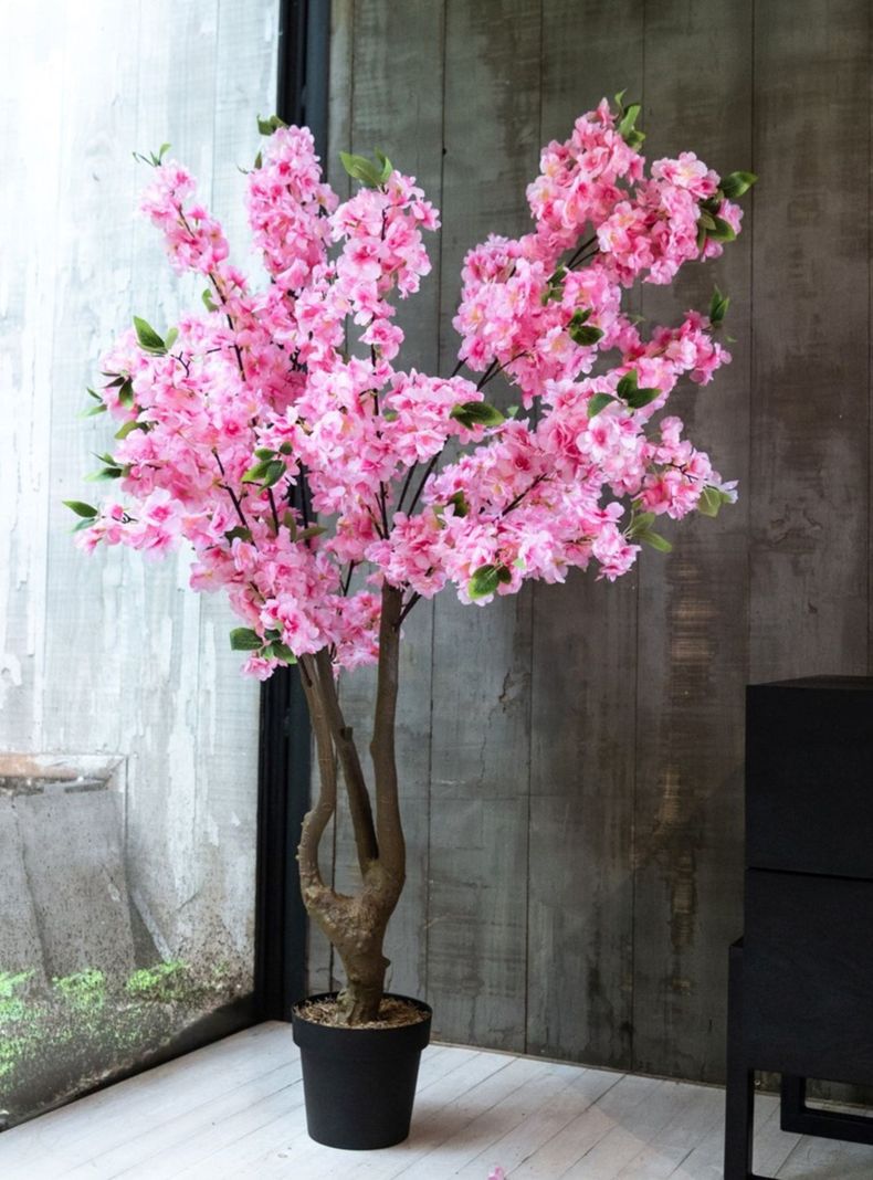 Arbol de Cerezo en flor rosado de 150 cm-1