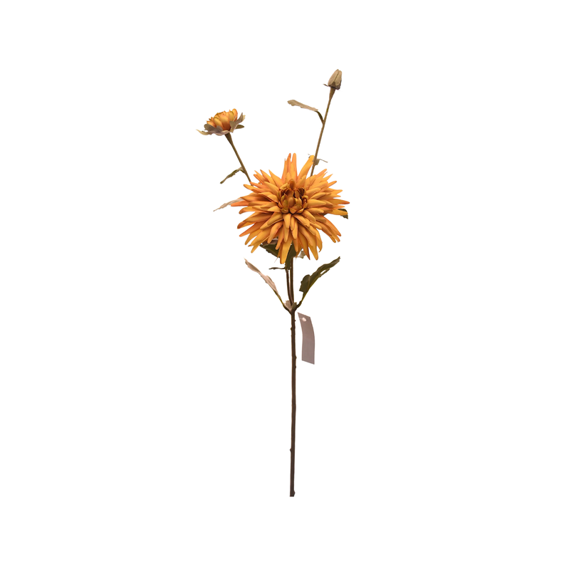 Flor de Crisantemo artificial color crema de 50 cm-1