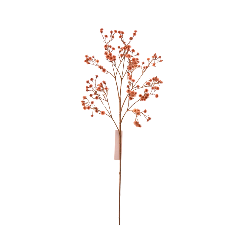 Flores rojas artificiales, rama decorativa de 67 cm-0