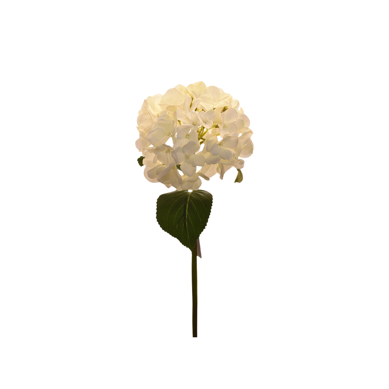 Flor de Hortensia artificial color blanco de 52 cm-0