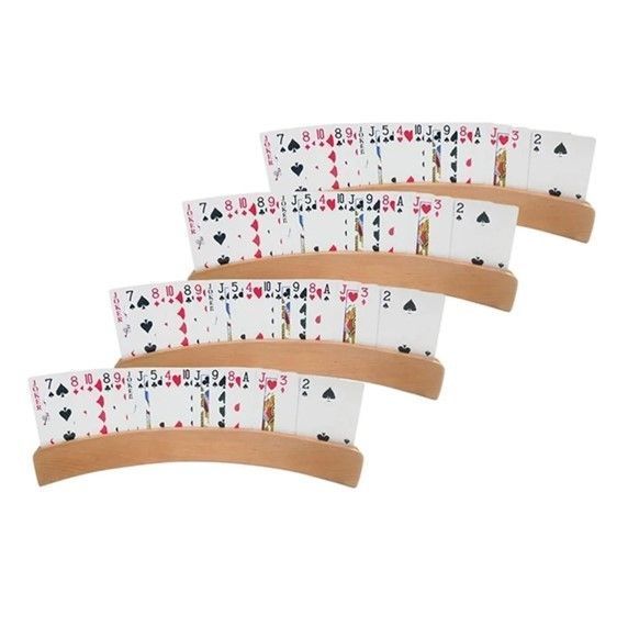 SET  4 PORTA NAIPES DE MADERA-1