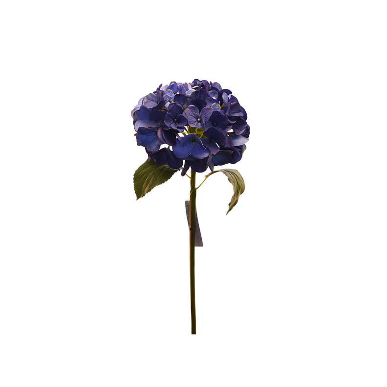 Flor de Hortensia artificial  color azul de 52 cm-0